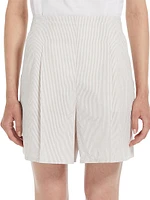 Canale Striped Cotton Shorts