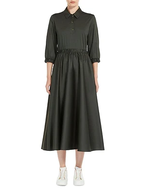 Maggio Cotton-Blend Jersey Midi-Dress