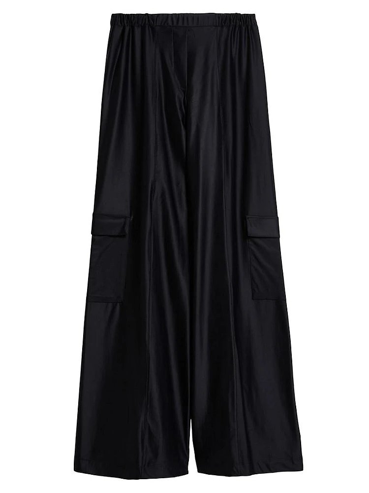 Teseo Satin Jersey Trousers