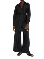 Teseo Satin Jersey Trousers