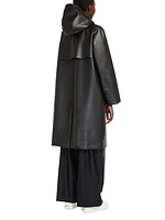 Kuban Faux Leather Hooded Coat