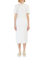 Faro Jersey Sheath Midi-Shirtdress