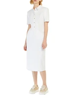 Faro Jersey Sheath Midi-Shirtdress