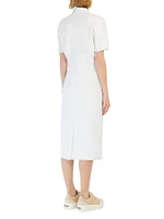 Faro Jersey Sheath Midi-Shirtdress