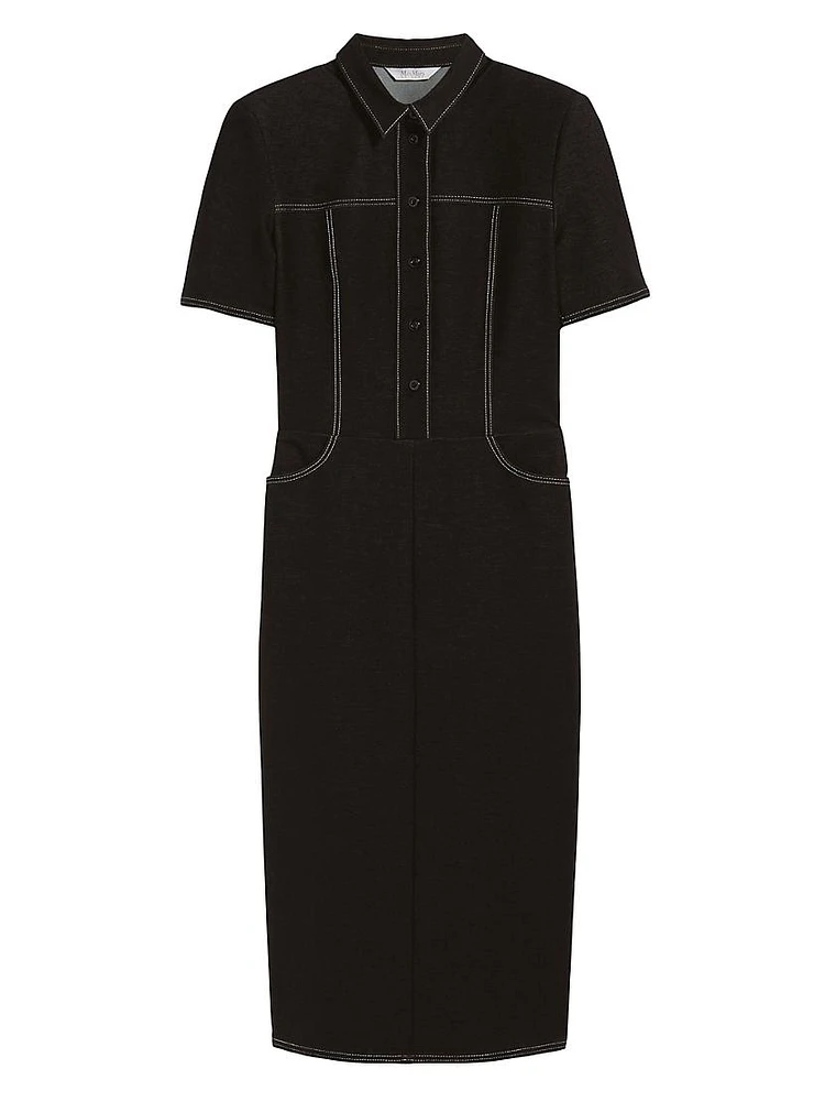 Faro Jersey Midi Shirtdress