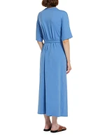 Pisano Cotton-Blend Wrap Dress