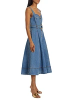 Clay Denim Midi-Dress