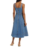 Clay Denim Midi-Dress