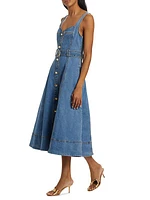 Clay Denim Midi-Dress