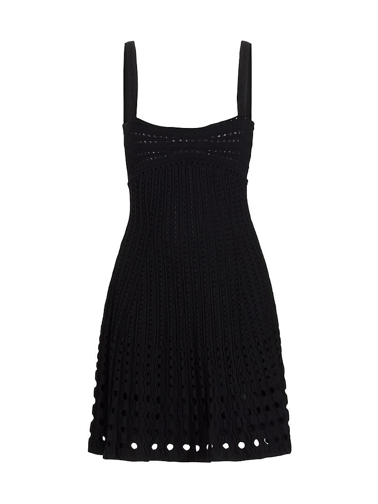 Franklin Laser-Cut Minidress