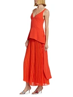 Sequoia Sleeveless V-Neck Midi-Dress