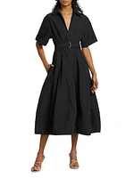 Deanna Belted Midi Shirtdress