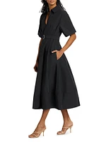 Deanna Belted Midi Shirtdress