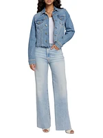 Love Soul Stretch Denim Trucker Jacket