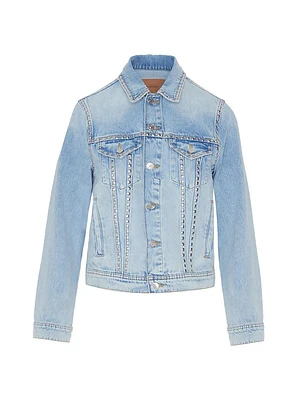 Studded Denim Trucker Jacket