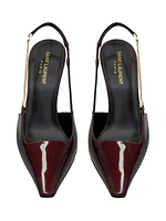 Blake Slingback Pumps In Patent Leather