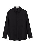 Boyfriend Shirt Cotton And Silk Taffeta