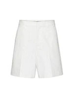 Stretch Cotton Canvas Bermuda Shorts