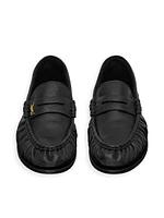 Le Loafer Penny Slippers Shiny Creased Leather