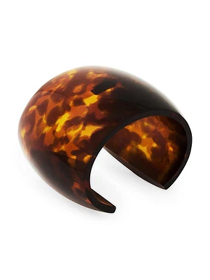 Tortoiseshell Smoky Cuff In Resin