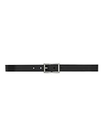 Rectangular Buckle Belt Vegetable-tanned Leather