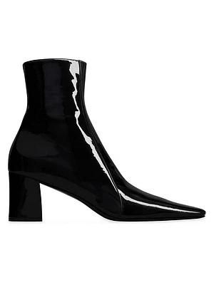 Rainer Zipped Boots Patent Leather