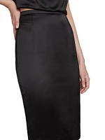 Pencil Skirt Satin