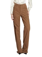 Long Baggy Jeans Fall Leaf Corduroy