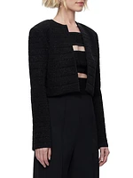 Textured Lurex Crop Jacket