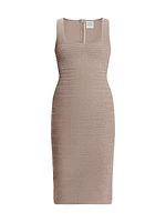 Bandage Squareneck Midi-Dress