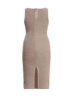 Bandage Squareneck Midi-Dress