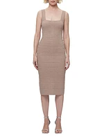 Bandage Squareneck Midi-Dress