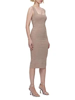 Bandage Squareneck Midi-Dress