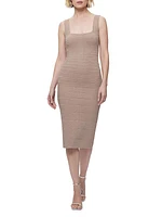 Bandage Squareneck Midi-Dress