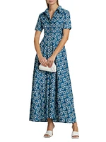 Feyi Floral Maxi Shirtdress