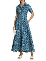 Feyi Floral Maxi Shirtdress