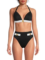 Two-Tone Triangle Bikini