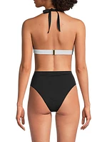 Two-Tone Triangle Bikini