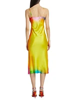 Sunny Day Gradient Silk Slip Dress