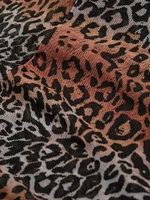 Linear Leopard Miniskirt