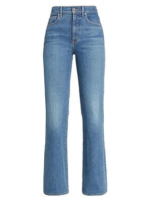 Crosbie High-Rise Slim Straight-Leg Jeans