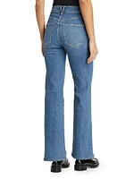 Crosbie High-Rise Slim Straight-Leg Jeans