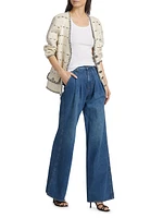 Mia High-Rise Pleated WIde-Leg Jeans