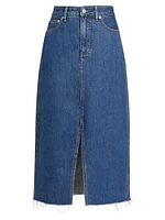 Victoria Stretch Denim Long Skirt