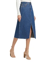 Victoria Stretch Denim Long Skirt