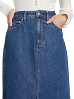 Victoria Stretch Denim Long Skirt