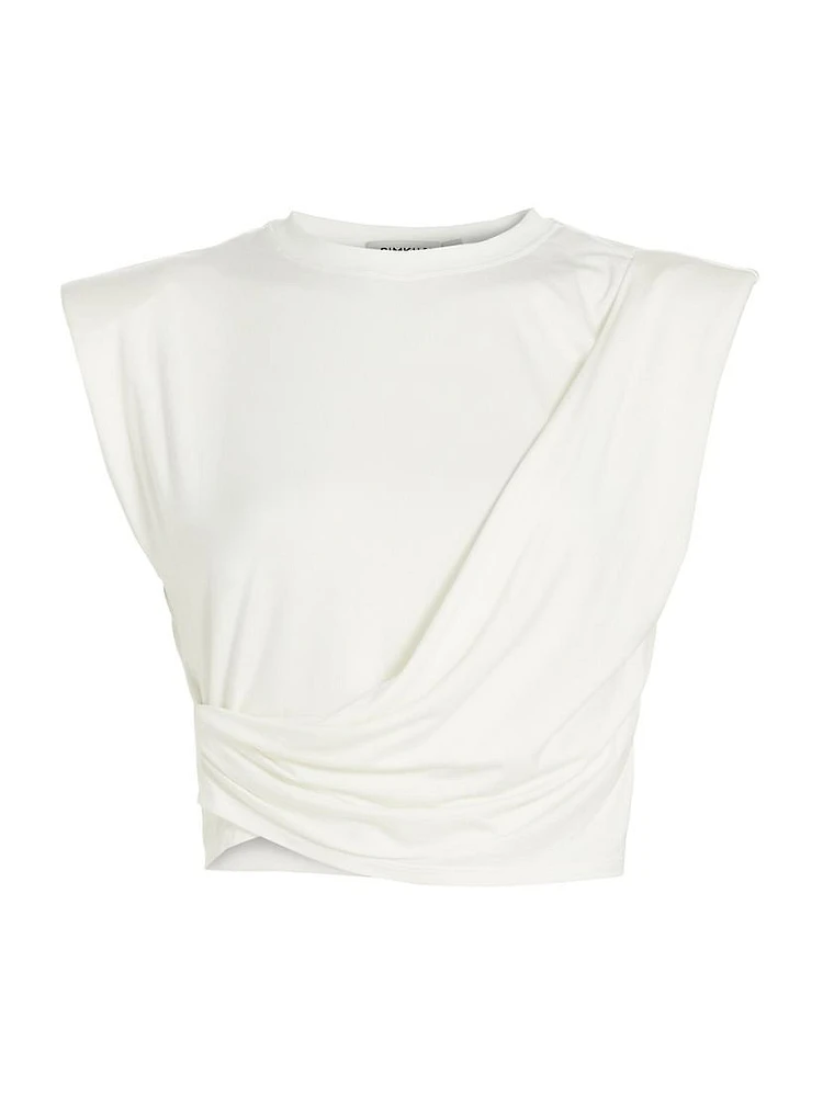 Estelle Wrap Crop T-Shirt