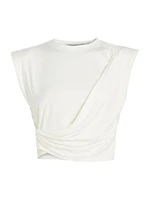 Estelle Wrap Crop T-Shirt