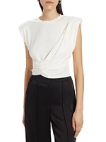 Estelle Wrap Crop T-Shirt