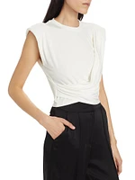 Estelle Wrap Crop T-Shirt